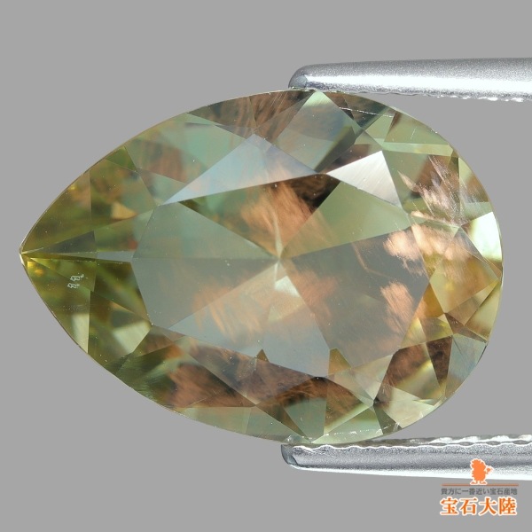 天然オレゴンサンストーン 5.23ct 【ラブラドライト】 ペアシェイプ