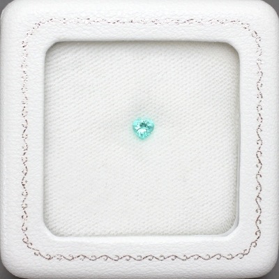 天然パライバトルマリン 0.32ct 【ハート】 モザンビーク