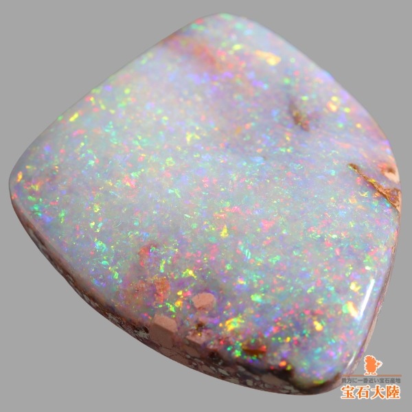 天然ボルダーオパール 18.04ct 【ミルキー遊色】オーストラリア