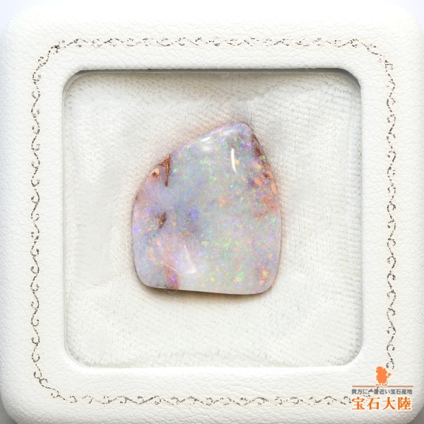 天然ボルダーオパール 18.04ct 【ミルキー遊色】オーストラリア