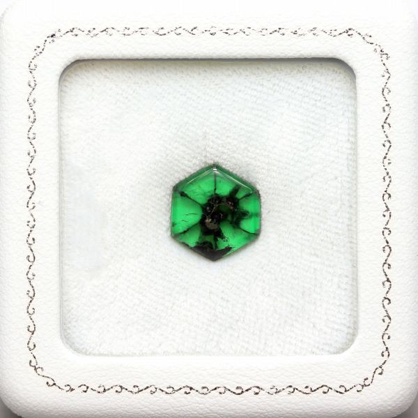 天然トラピッチェエメラルド 3.76ct 【美色グリーン】 コロンビア 