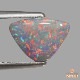 天然ブラックオパール 1.08ct 【マルチ美遊色】 トリリアント ライトニングリッジ