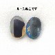 天然ブラックオパール 0.63ct/2P 【ブルーグリーン遊色】 ペア