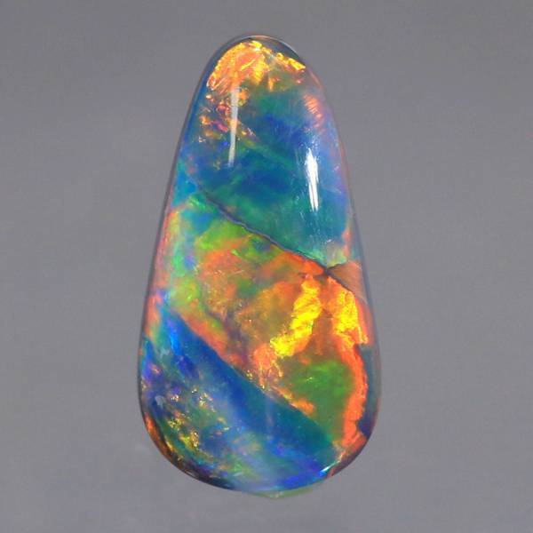 天然ブラックオパール 1.16ct 【オレンジレッド遊色】