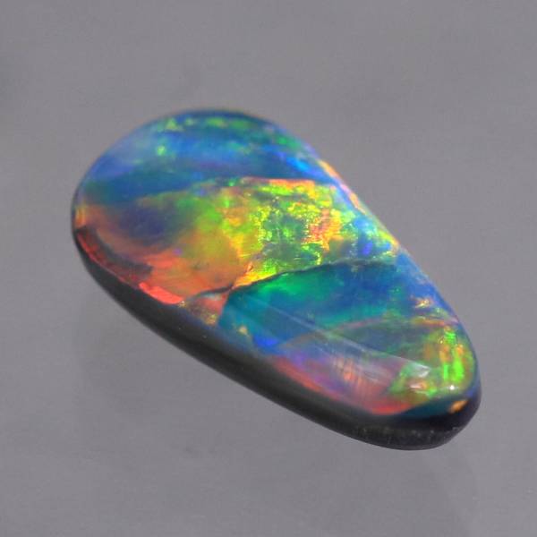 天然ブラックオパール 1.16ct 【オレンジレッド遊色】