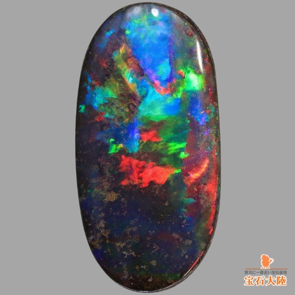 天然ボルダーオパール 4.74ct 【メタリック】極彩美遊色