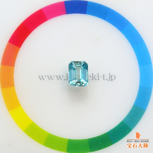 天然ジルコン 2.55ct 【煌めくブルー】 カンボジア