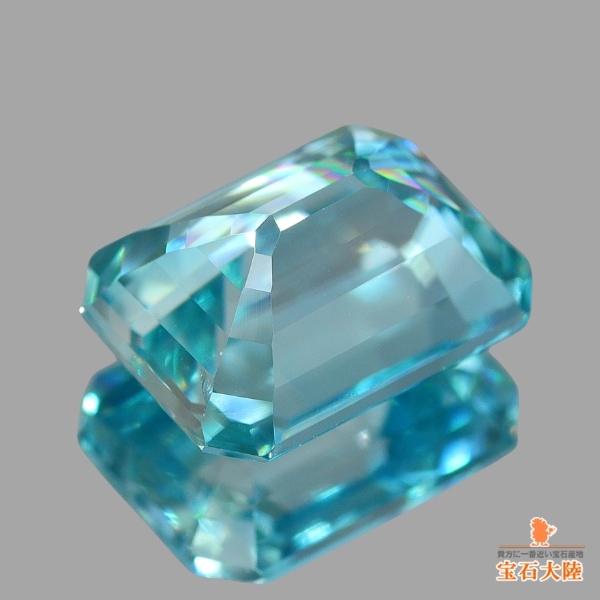 天然ジルコン 2.55ct 【煌めくブルー】 カンボジア