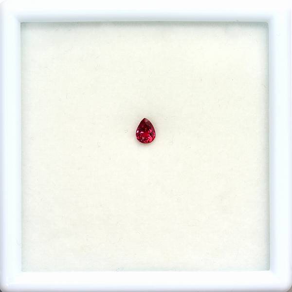 bhq　天然ルビー ダイヤモンド ヴァレンチノ 電池交換済 付属品完備 天然ルビー 0.26ct 【Pigeon Blood】 タイ 鑑別付