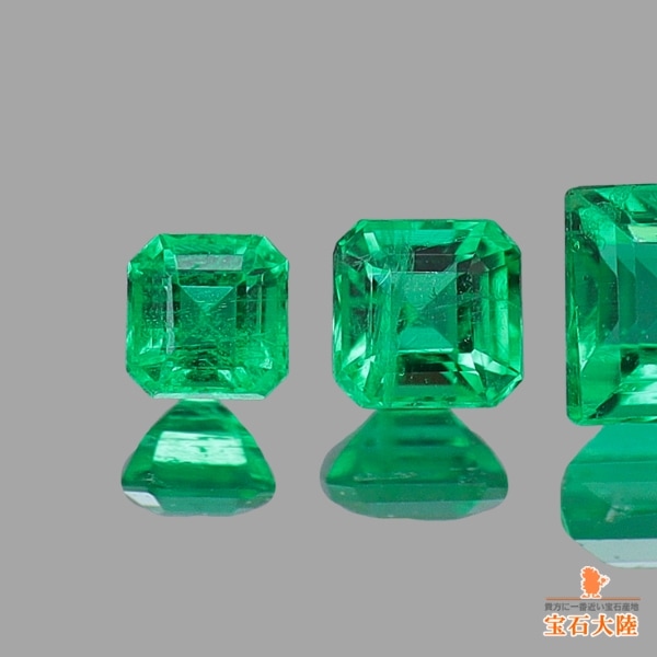 天然エメラルド 0.20ct/5P【5石セット】サンビア