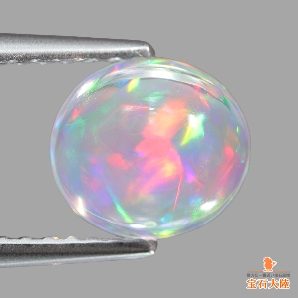 天然ウォーターオパール 1.07ct 【美遊色】 メキシコ