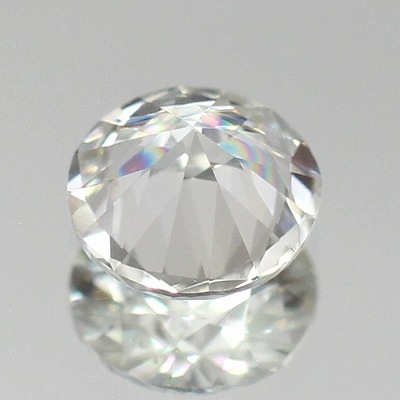 天然ホワイトサファイア 0.72ct 【非加熱】 中宝研ソーティング付