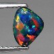 天然ブラックオパール 0.68ct 【レッドマルチ】高品質