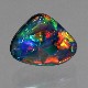 天然ブラックオパール 0.68ct 【レッドマルチ】高品質