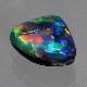 天然ブラックオパール 0.68ct 【レッドマルチ】高品質