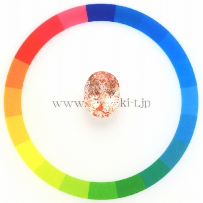 天然サンストーン 3.27ct 【キラキラオレンジ】 タンザニア