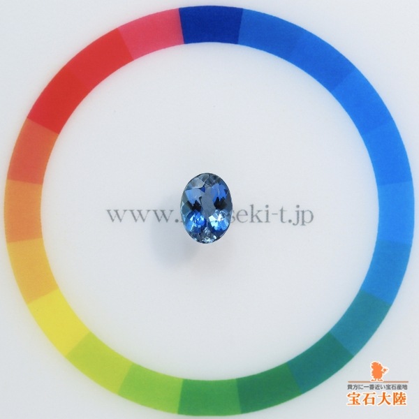 天然アクアマリン 0.97ct 【非加熱サンタマリア】 美品 ブラジル・Tatu産