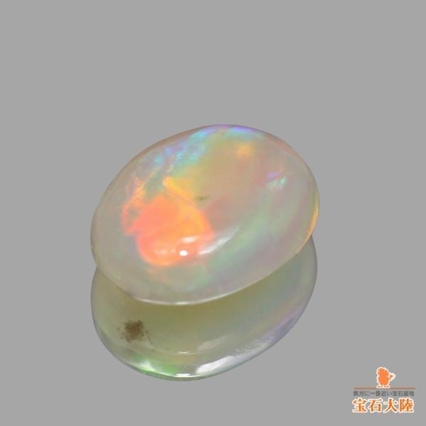 天然オパール 0.45ct【オレンジ遊色】 ライトニグリッジ