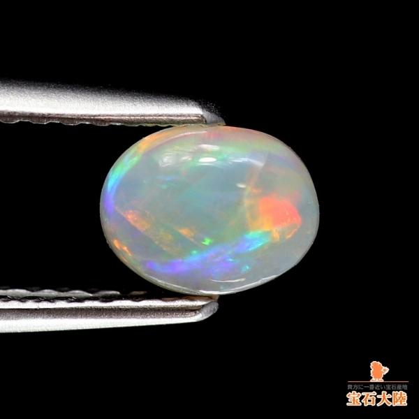 天然オパール 0.45ct【オレンジ遊色】 ライトニグリッジ