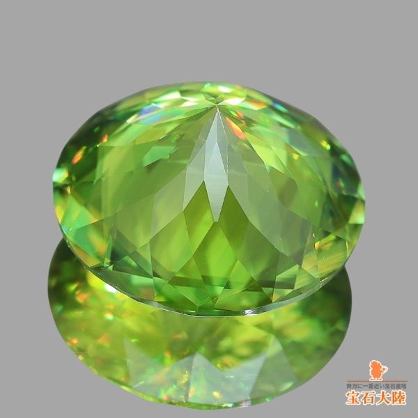 天然スフェーン 2.82ct 【極美グリニッシュイエロー】 煌めき マダガスカル