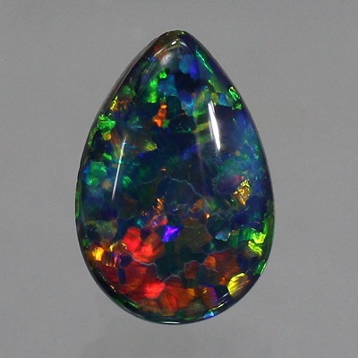 0.71ct天然ブラックオパール【レッドマルチ遊色】黒生地