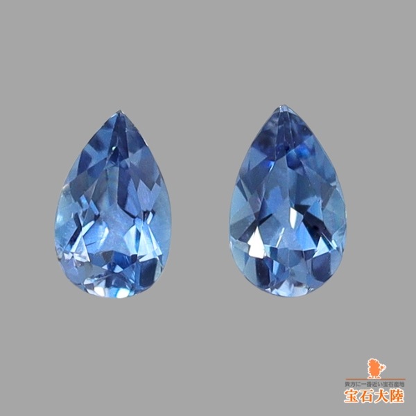 天然アクアマリン 0.32ct/2P 【Tatu産】 ペア ブラジル 