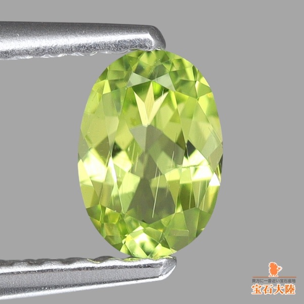 天然ペリドット 0.37ct 【隕石・レインボー】 パラサイト