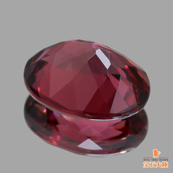 ダークレッドの12面体結晶ガーネット(Lサイズ5)ポリッシュ 天然ロードライトガーネット 1.64ct 【パープリッシュレッド】