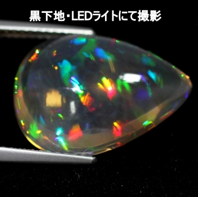 10.61ct天然エチオピアオパール【抜群の透明感】レインボー