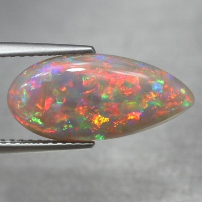 天然オパール 3.25ct 【びっしりオレンジレッド】 ライトニングリッジ