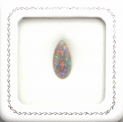 天然オパール 3.25ct 【びっしりオレンジレッド】 ライトニングリッジ