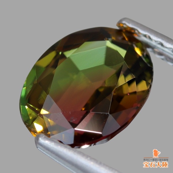 天然トルマリン 1.87ct【シックなバイカラー】ナイジェリア