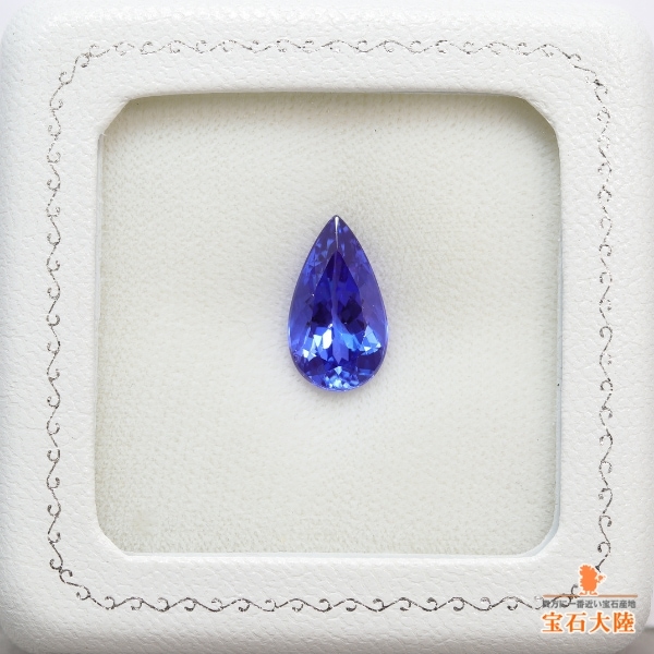 天然タンザナイト 5.18ct 【美色】ペアシェイプ