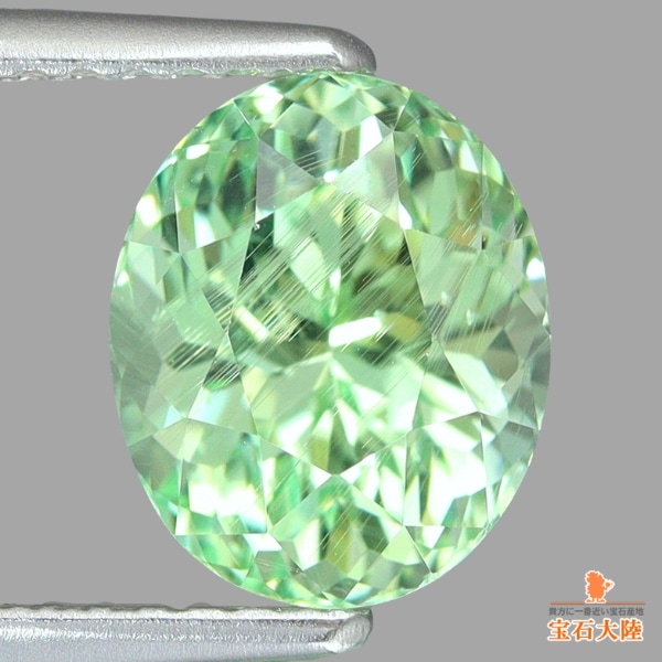 天然コーネルピン 2.64ct 【煌めくミントグリーン】 バナジウム GIA