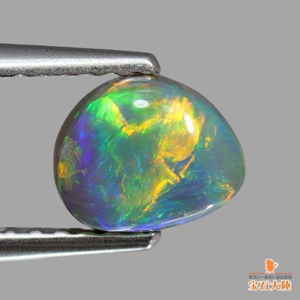 天然ブラックオパール 0.85ct 【美遊色】 ライトニングリッジ