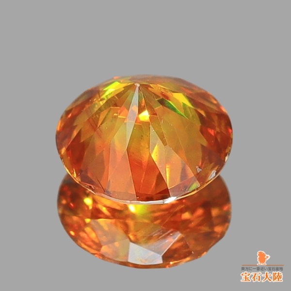 天然スファレライト 0.58ct 【煌めくオレンジ】 スペイン