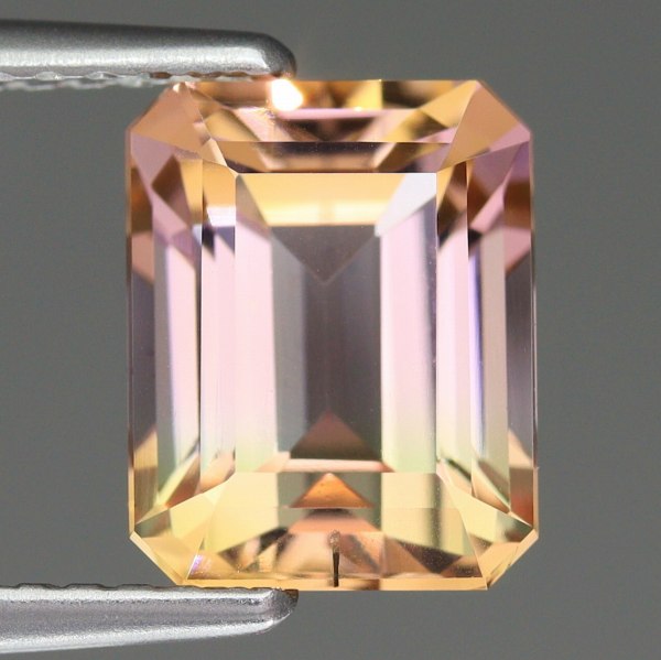 天然バイカラートルマリン 2.53ct 【ピンク&イエロー】 ナイジェリア