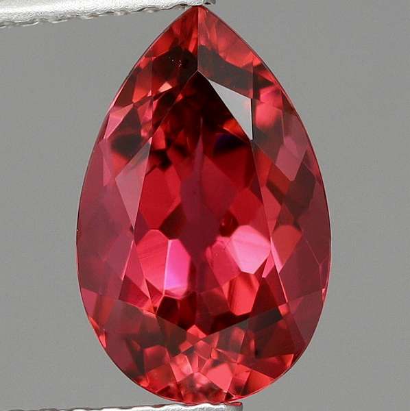 天然トルマリン 2.31ct 【ルベライト】 美発色 日独ミニ鑑別付