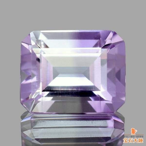 天然バイカラークォーツ 3.34ct 【アメシスト】 ブラジル
