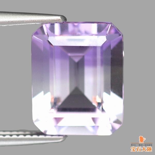 天然バイカラークォーツ 3.34ct 【アメシスト】 ブラジル