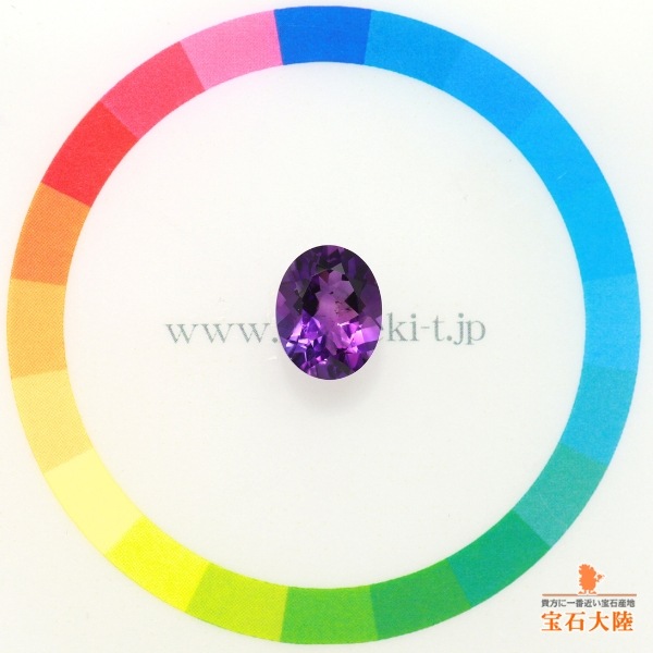 天然アメシスト 2.33ct 【濃色】 オーバル