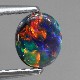 天然ブラックオパール 0.47ct 【レッドマルチ遊色】美パターン