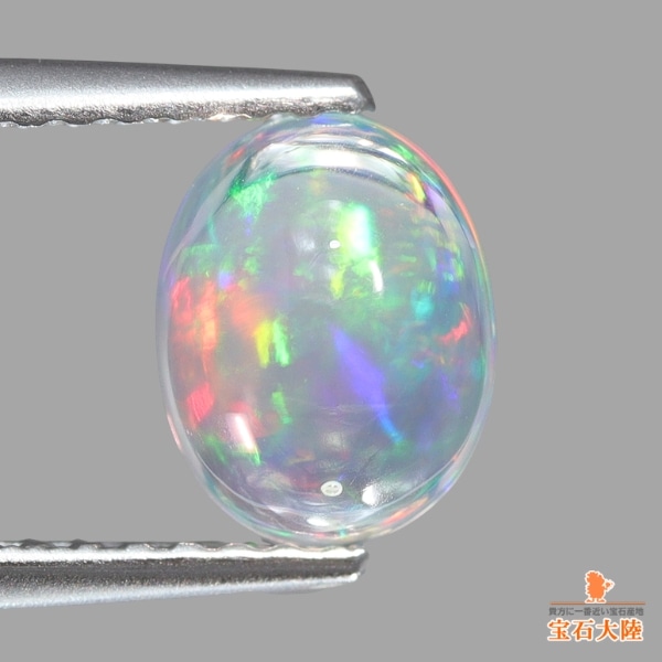 天然ウォーターオパール 0.97ct 【美遊色】 メキシコ