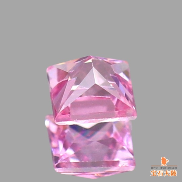(M0226-5)『3.8mmプリンセス』ピンクサファイア　ルース0.309ct ピンクサファイア ルース0.54ct ｜ OX06191 – 大阪心斎橋 宝寿堂