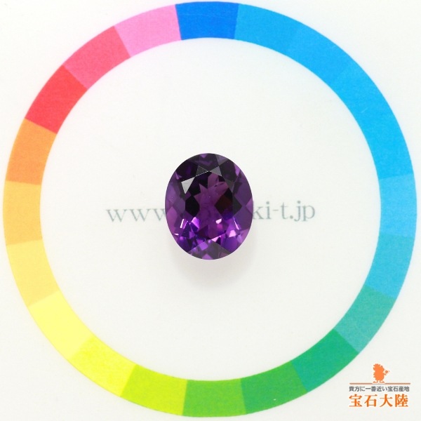 天然アメシスト 4.69ct 【ディープパープル】