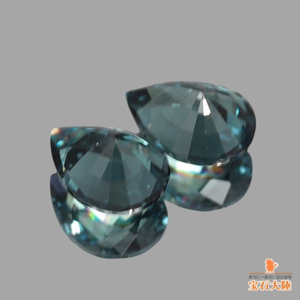 天然カラーチェンジガーネット 0.62ct/2P 【アレキタイプ】 ペア  