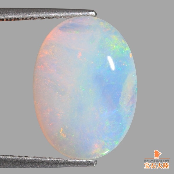 天然オパール 4.48ct 【淡雪】 ブラジル・ピアウイ