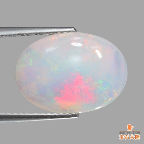 天然オパール 4.48ct 【淡雪】 ブラジル・ピアウイ