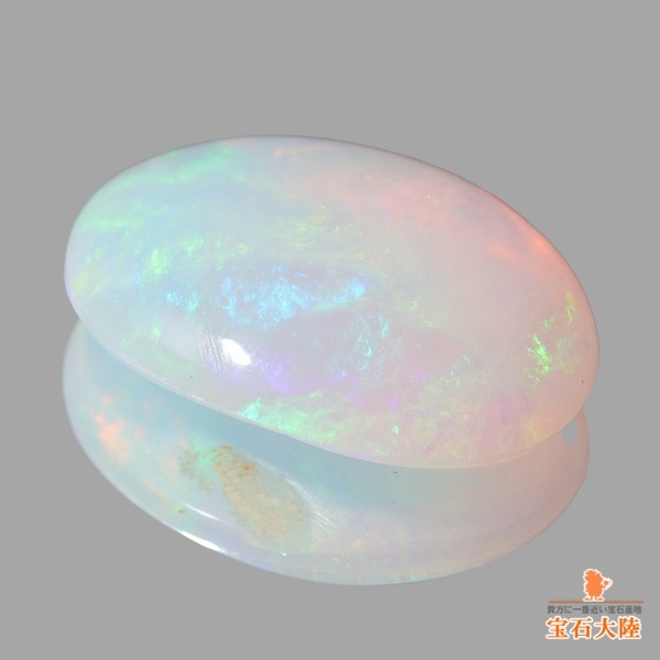 天然オパール 4.48ct 【淡雪】 ブラジル・ピアウイ