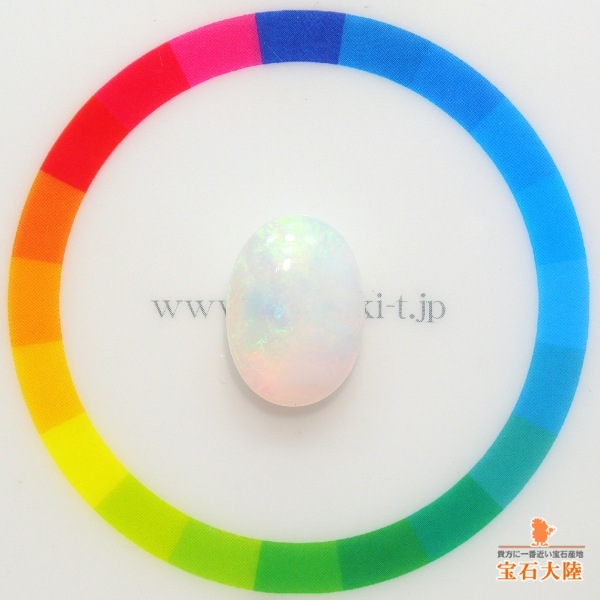 天然オパール 4.48ct 【淡雪】 ブラジル・ピアウイ